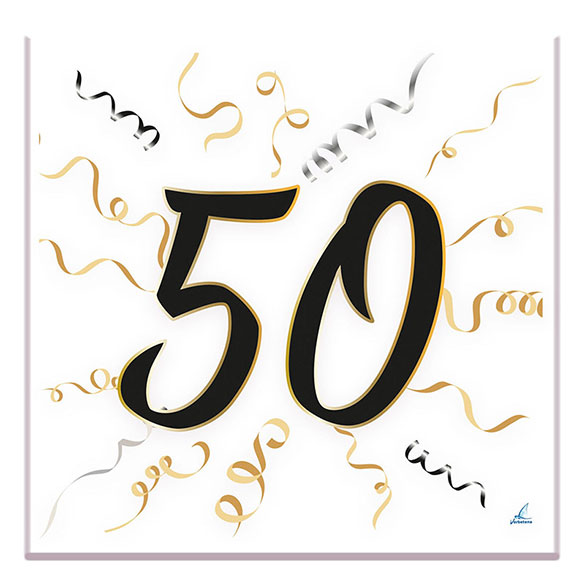 Servilletas número 50, 33 x 33 cm, Pack 20 u.