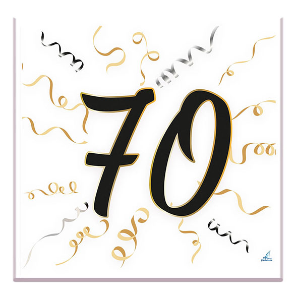 Servilletas número 70, 33 x 33 cm, Pack 20 u.