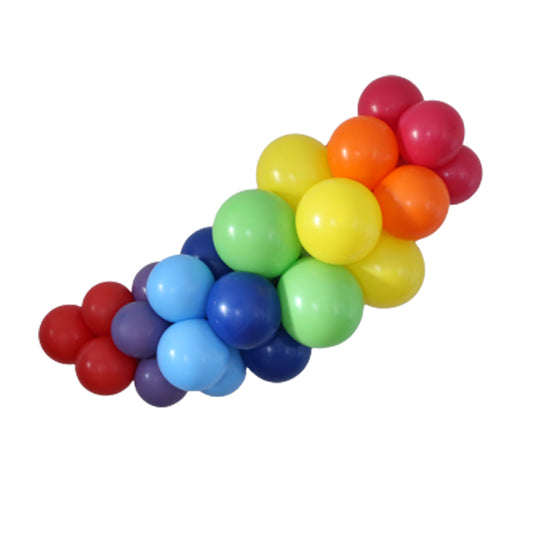 Guirnalda globos inflados de colores