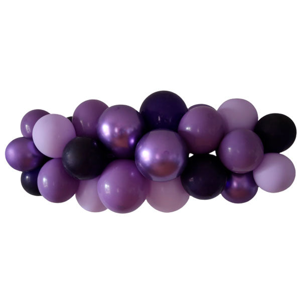 Guirnalda globos tonos morados