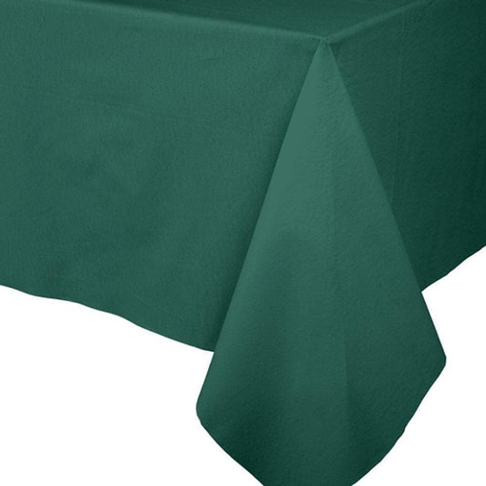 Mantel papel de Lino verde oscro 244 x 152 cm impermeable, Pack 1 u.