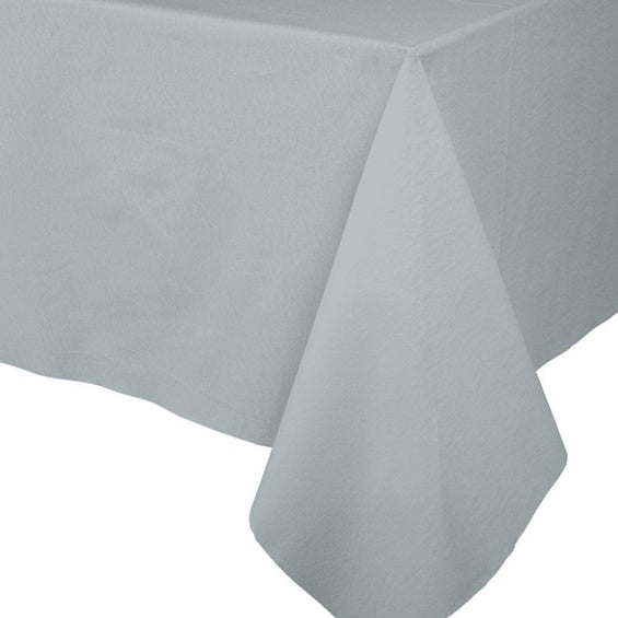 Mantel papel Lino plata 244 x 152 cm impermeable, Pack 1 u.