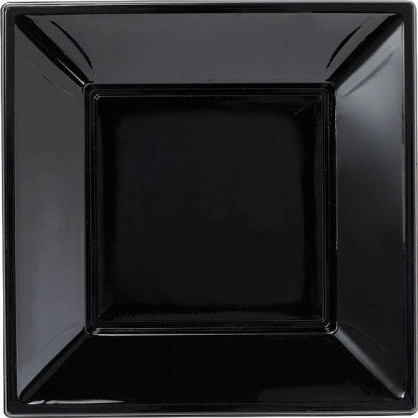 Platos Negros lisos 23 x 23 cm, Pack 8 u.
