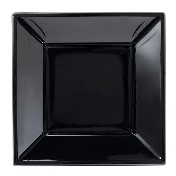 Platos negros 18 x 18 cm, Pack 6 u.