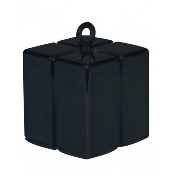 Pesa para globos con forma caja regalo negra