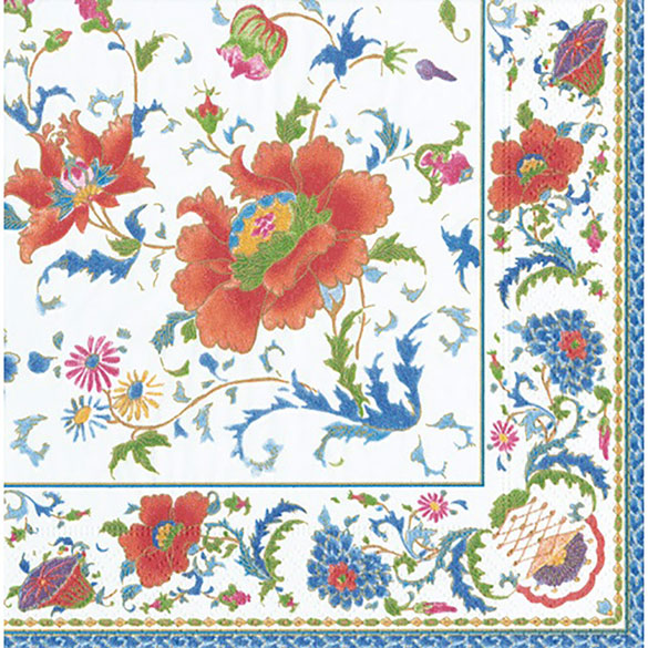 Servilletas Cerámica China Navidad 33 x 33 cm, Pack 20 u.