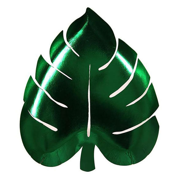 Platos Hoja de Palma 19 x 22 cm, Pack 8 u.