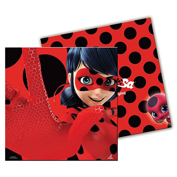 Servilletas Ladybug 33 x 33 cm, Pack 20 u.
