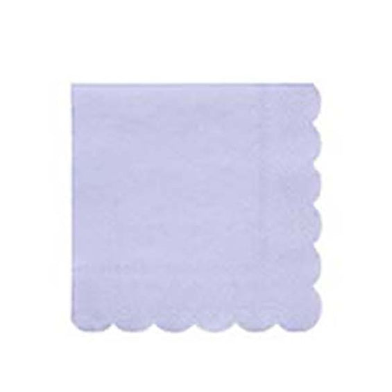 Servilletas color Celeste pastel Eco 25 x 25 cm, Pack 20 u.