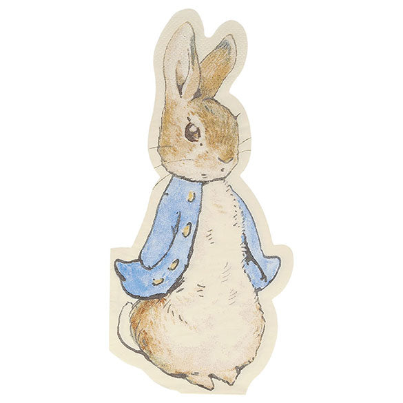 Servilletas Silueta Peter Rabbit, 10 x 20 cm, Pack 20 u.