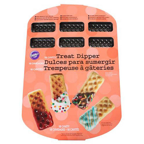 Molde bizcochos rectangulares anti adherente 18 cavidades, Wilton