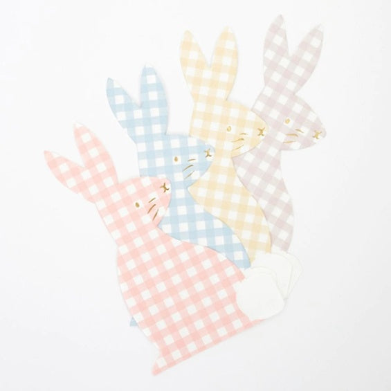 Servilletas Silueta Conejo, 11 x 20 cm, Pack 16 u.