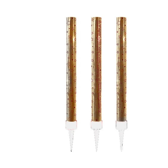 Pack 3 velas de bengalas antorchas fontana bronce fuegos artificiales