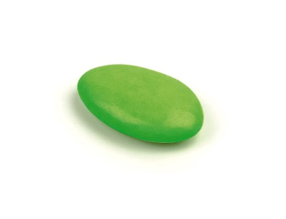 Peladillas verde manzana con chocolate