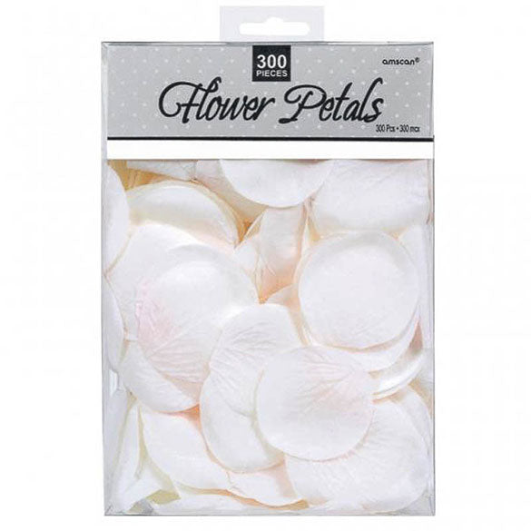 Confeti pétalos de tela color blanco 300 u.