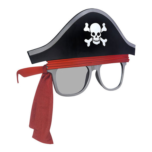Gafas con forma de sombrero pirata