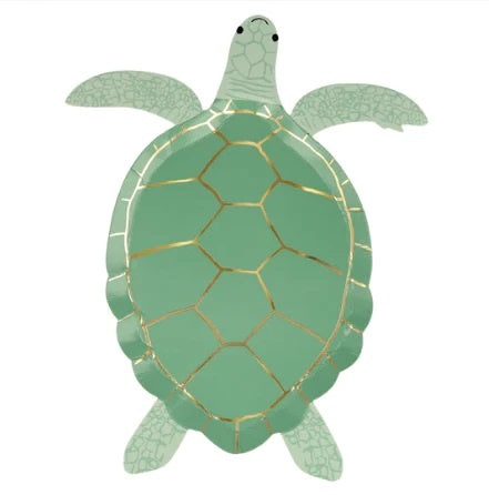 Plato forma tortuga marina 23,80 cm, Pack 8 u.