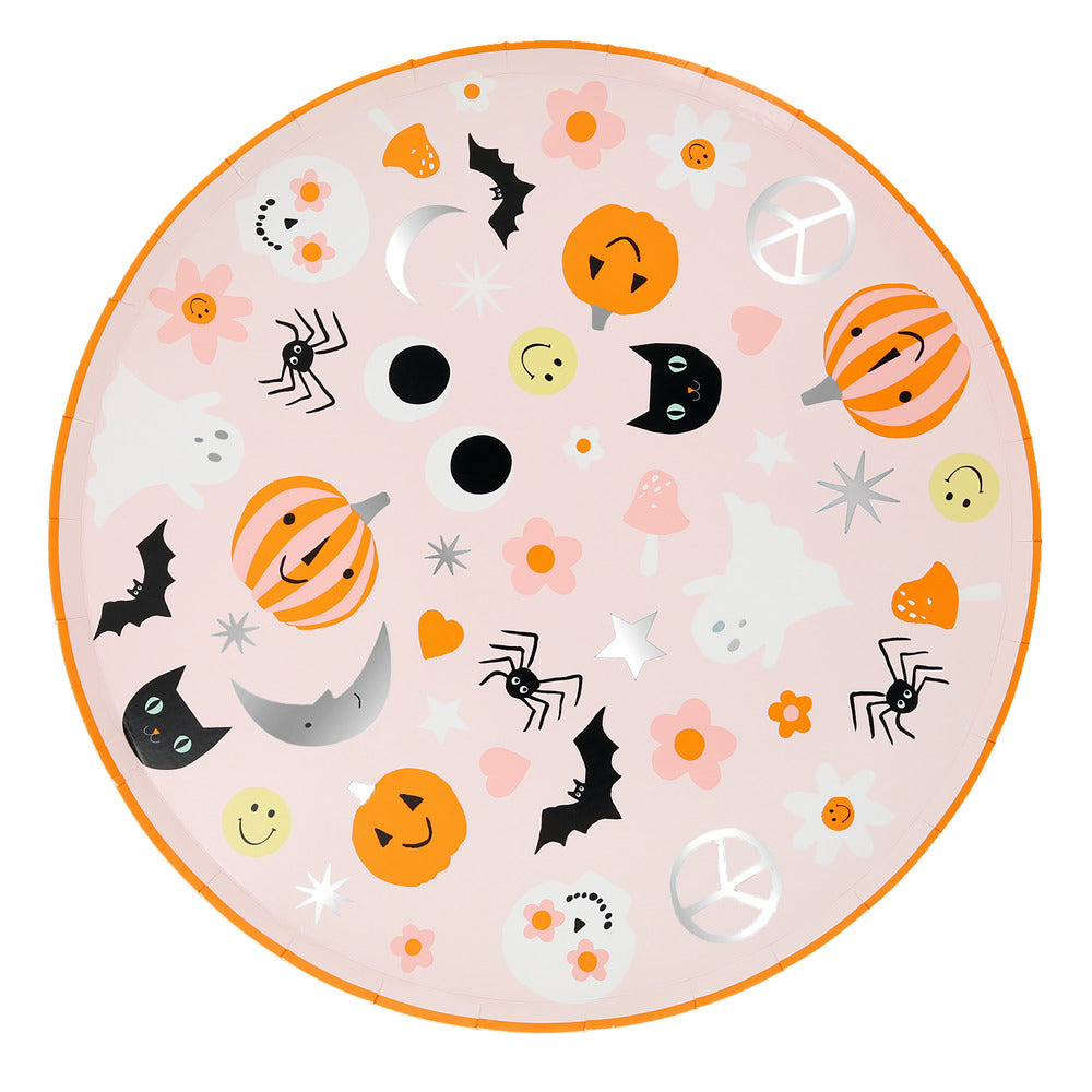 Plato grande Halloween pastel - pack 8 uds.