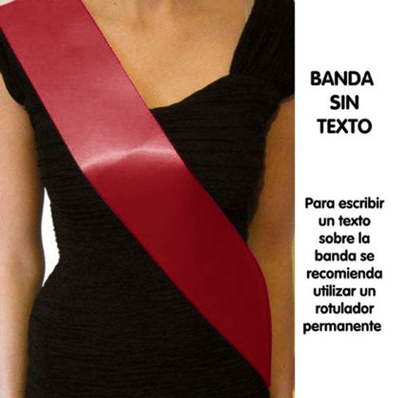 Banda sin texto lisa roja