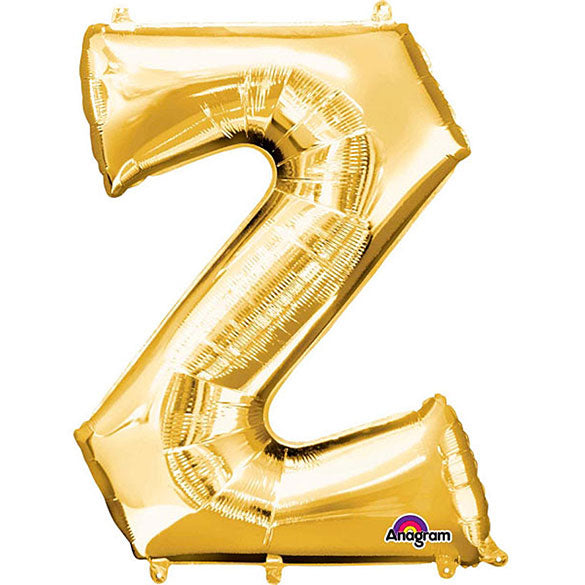 Globo foil letra dorada pequeña para inflar con aire
