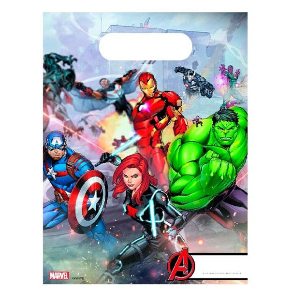 Bolsas piñata Los Vengadores, Pack 8 u.