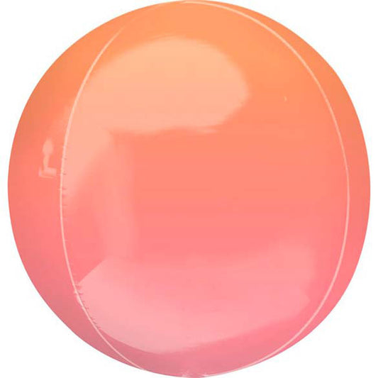 Globo esfera Orbz Naranja y Rojo