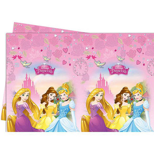 Mantel Princesas 180 x 120 cm plástico, Pack 1 u.