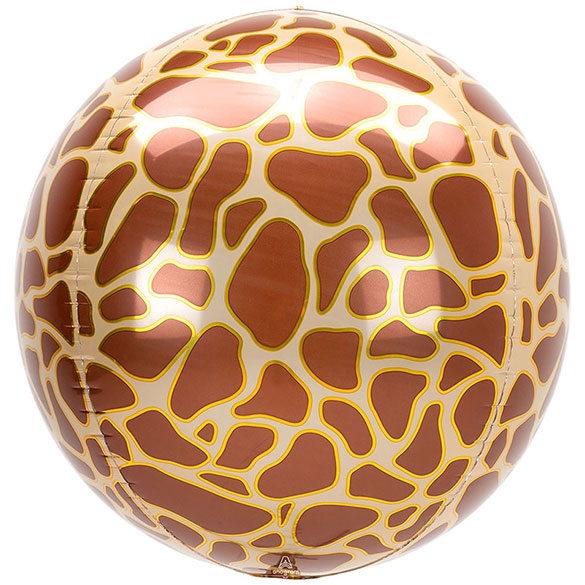Globo esfera Orbz piel Animal Prints Jirafa
