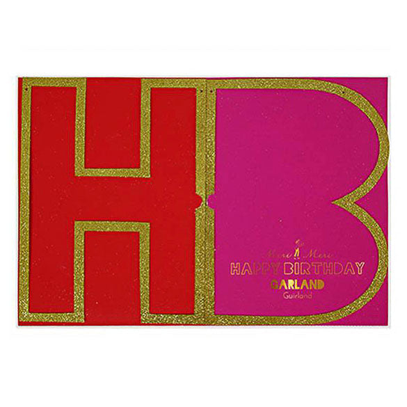 Guirnalda Happy Birthday Dorada