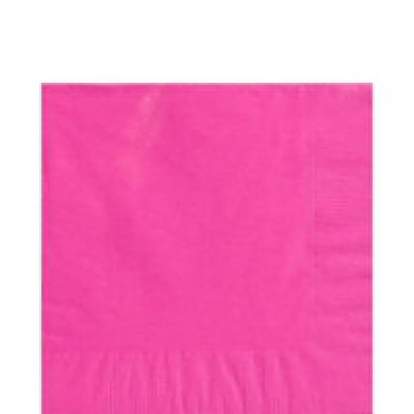 Servilletas lisas magenta 33 x 33 cm, Pack 20 u.