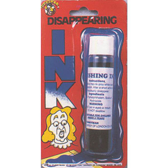 Tinta mágica azul que desapareceágica azul