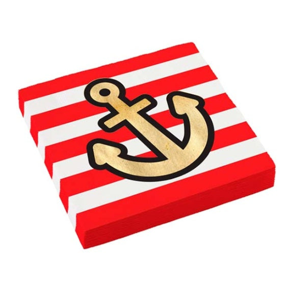 Servilletas Piratas 33 x 33 cm, Pack 16 u.