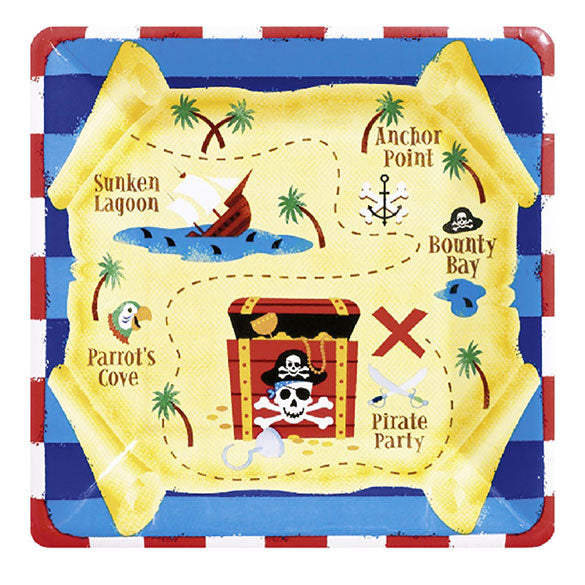 Platos Piratas 26 cm, Pack 8 u.