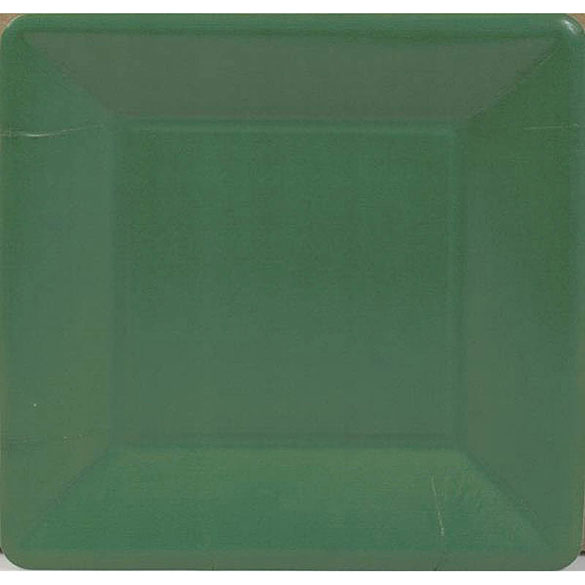 Platos Verdes Navidad 18 cm, Pack 8 u.