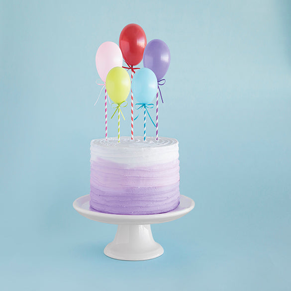 Topper para tarta Globos con palitos, 5 u.