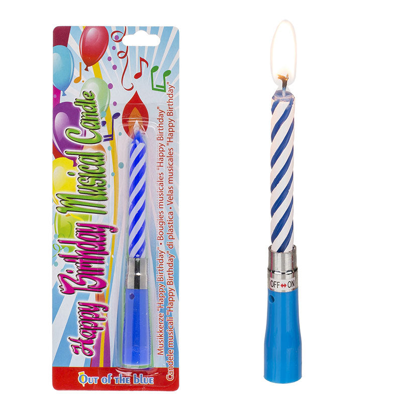 Vela espiral musical - Feliz cumpleaños -