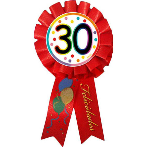 Escarapela 30 cumpleaños