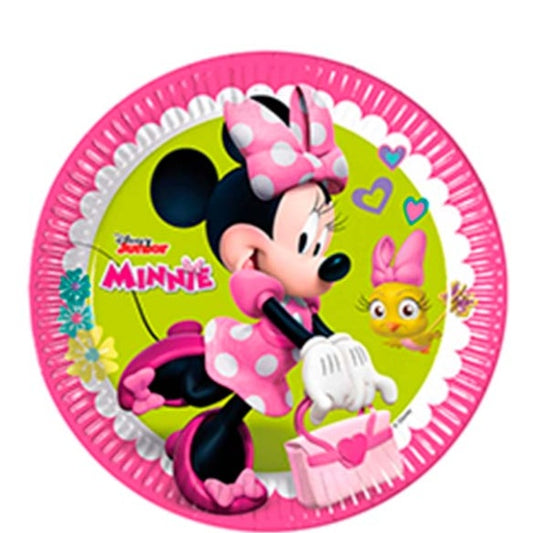 Platos Minnie Mouse 23 cm, Pack 8 u.