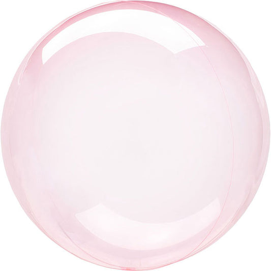 Globo Burbuja cristal clearz Rosa fuerte 46 cm, 1 u.