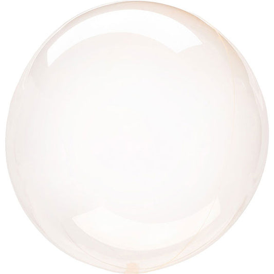 Globo Burbuja cristal clearz Naranja 46 cm, 1 unidad