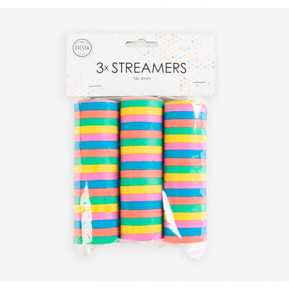 Rollos de serpentina, Pack 3 u.