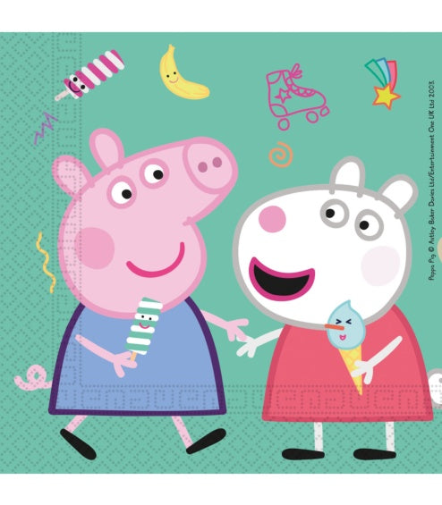 Servilletas Peppa Pig 33 x 33 cm, Pack 20 u.