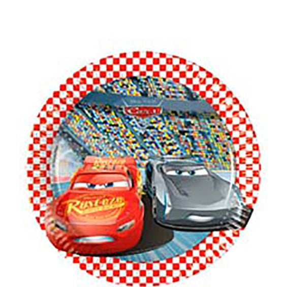 Platos Cars Plastic Free 20 cm, Pack 8 u.