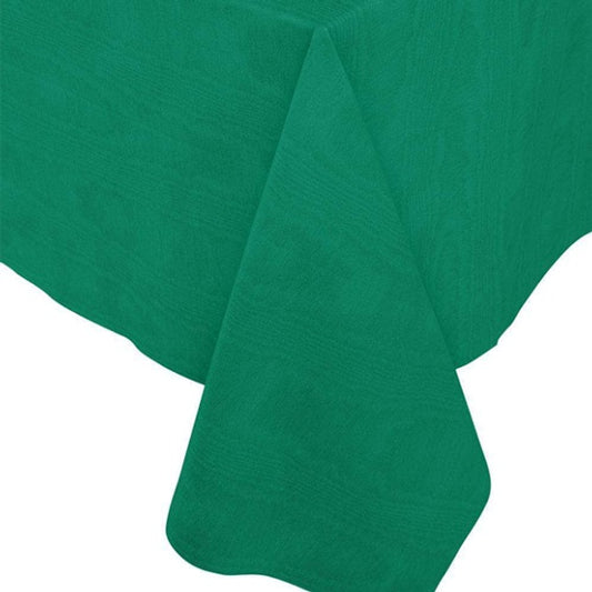 Mantel papel Muaré liso verde 244 x 152 cm impermeable, Pack 1 u.