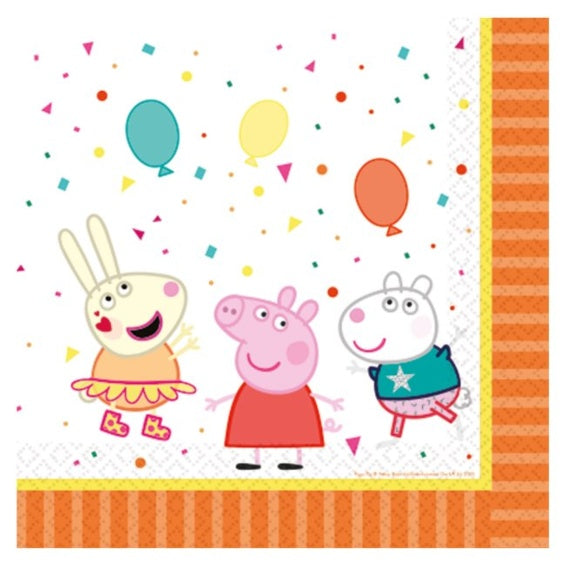 Servilletas Peppa Pig 33 x 33 cm, Pack 20 u.