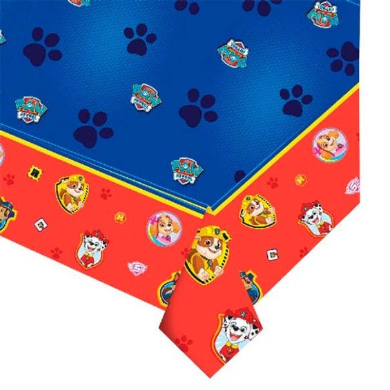 Mantel Patrulla Canina 180 x 120 cm plástico, Pack 1 u.