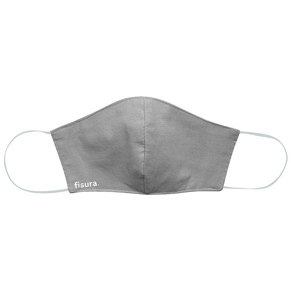 Mascarilla higiénica reutilizable lisa gris