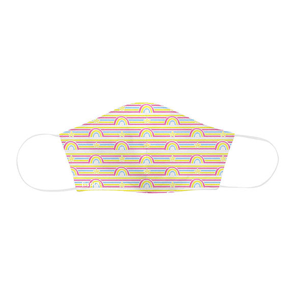 Mascarilla infantil higiénica reutilizable diseño arco iris