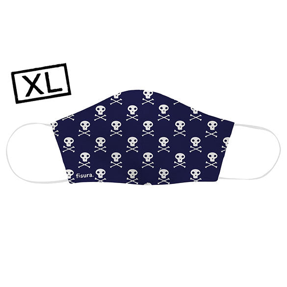 Mascarilla higiénica reutilizable diseño calaveras XL