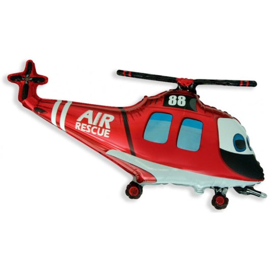 Globo Helicoptero Rojo de Rescate